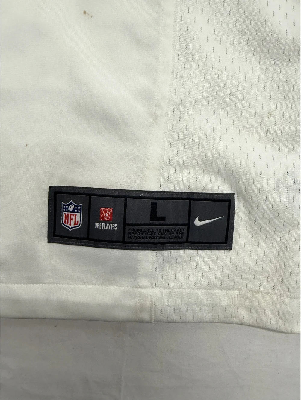 Nike NFL Players White Football Jersey Size Large
